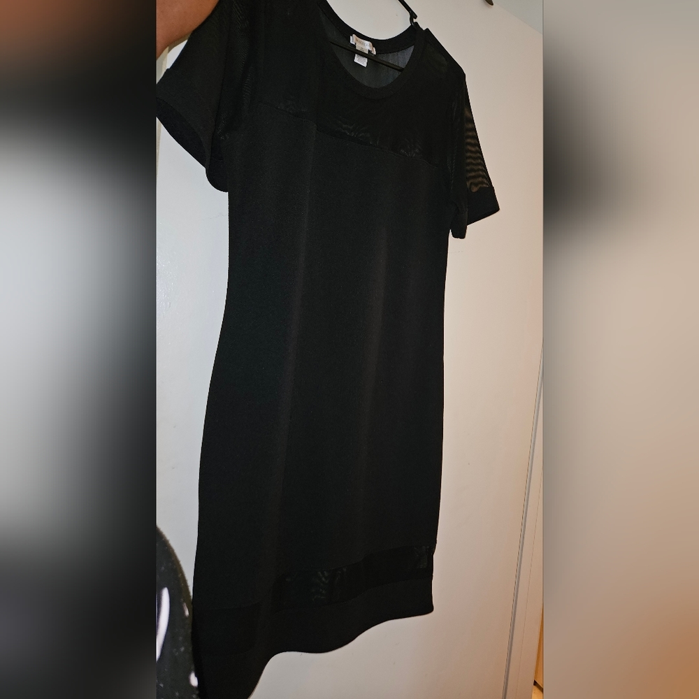 Black Dress with Mesh